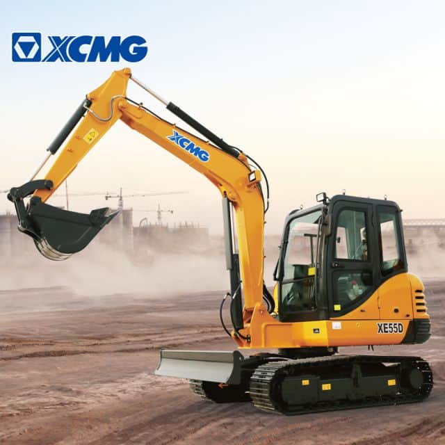 XCMG official 5 ton crawler excavator XE55D Chinese small excavator for sale